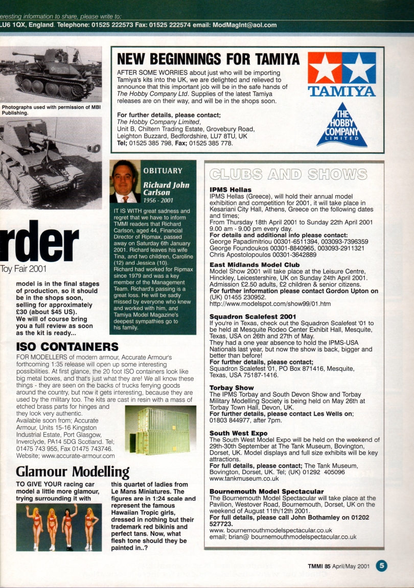 Tamiya Model Magazine 085 (2001-04)